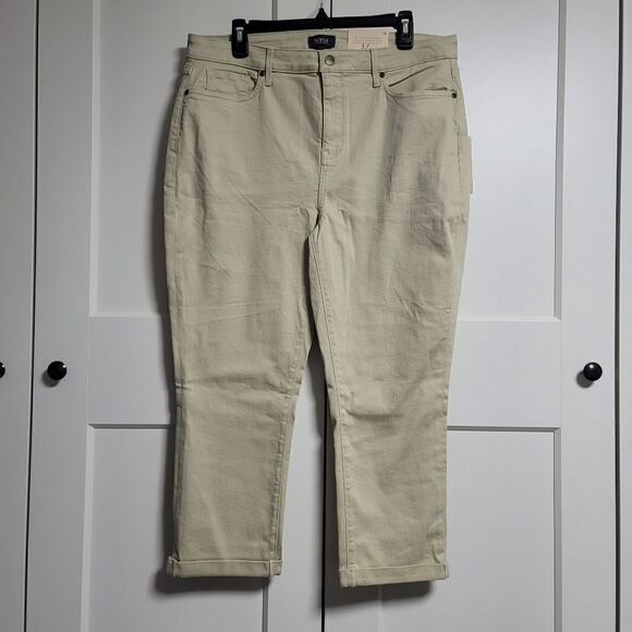 NYDJ chloe skinny Capri jeans with roll cuffs - Picture 9 of 12